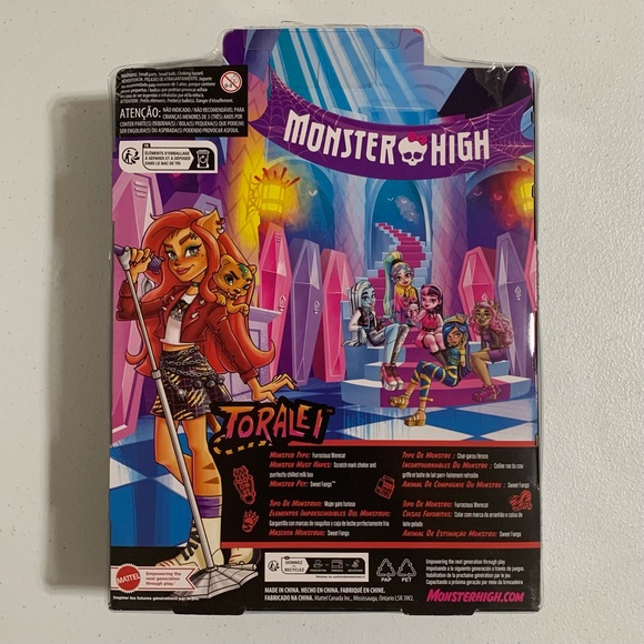 Monster High®: Toralei Stripe™ Fashion Doll with Pet and Accessories-New - Picture 6 of 9